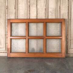#54857 - 36x24&nbsp;Antique&nbsp;6&nbsp;Lite&nbsp;Wood&nbsp;Transom&nbsp;Window&nbsp;image
