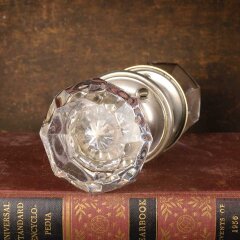 #54934 - Antique&nbsp;Octagonal&nbsp;Glass&nbsp;Doorknob&nbsp;Hardware&nbsp;image