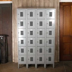 #54946 - Vintage&nbsp;Metal&nbsp;Gym&nbsp;Locker&nbsp;Room&nbsp;24&nbsp;Lockers&nbsp;image