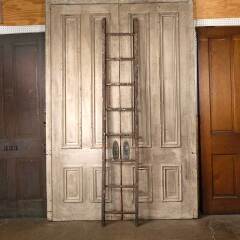 #54948 - 17x98&nbsp;Antique&nbsp;Primitive&nbsp;8&nbsp;Rung&nbsp;Wood&nbsp;Ladder&nbsp;image