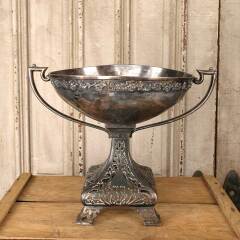 #54964 - Large&nbsp;Antique&nbsp;Silver&nbsp;Handled&nbsp;Fruit&nbsp;Bowl&nbsp;Urn&nbsp;image
