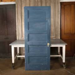 #54984 - 32x79&nbsp;Antique&nbsp;5&nbsp;Panel&nbsp;Interior&nbsp;Wood&nbsp;Door&nbsp;image