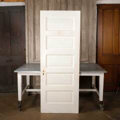 #54992 - 30x79&nbsp;Antique&nbsp;5&nbsp;Panel&nbsp;Interior&nbsp;Door&nbsp;w/&nbsp;Mirror&nbsp;image