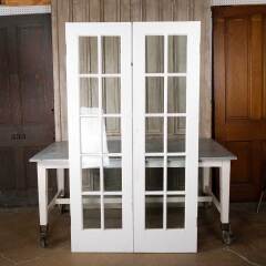 #54993 - 44x79&nbsp;Antique&nbsp;10&nbsp;Lite&nbsp;Wood&nbsp;French&nbsp;Doors&nbsp;image