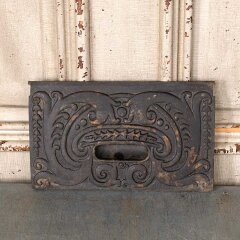 #55201 - Antique&nbsp;Cast&nbsp;Iron&nbsp;Stove&nbsp;Door&nbsp;Cover&nbsp;Plate&nbsp;image