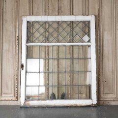 #55248 - 34x42&nbsp;Antique&nbsp;Leaded&nbsp;Glass&nbsp;Window&nbsp;Sash&nbsp;image