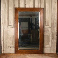 #55254 - 38x60&nbsp;Antique&nbsp;Oak&nbsp;Framed&nbsp;Beveled&nbsp;Mirror&nbsp;image