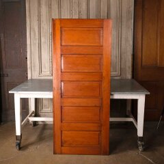 #55257 - 29x69&nbsp;Antique&nbsp;5&nbsp;Panel&nbsp;Window&nbsp;Seat&nbsp;Lid&nbsp;image