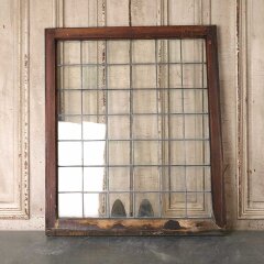 #55303 - 31x37&nbsp;Antique&nbsp;42&nbsp;Lite&nbsp;Leaded&nbsp;Glass&nbsp;Window&nbsp;image