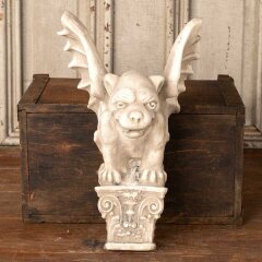#55322 - Cast&nbsp;Plaster&nbsp;Winged&nbsp;Dog&nbsp;Wall&nbsp;Hanging&nbsp;image
