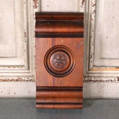 #55473 - Antique&nbsp;Wood&nbsp;Rosette&nbsp;Interior&nbsp;Trim&nbsp;Block&nbsp;image