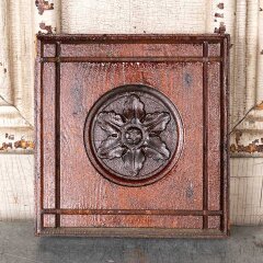 #55479 - Antique&nbsp;Wood&nbsp;Rosette&nbsp;Interior&nbsp;Trim&nbsp;Block&nbsp;image