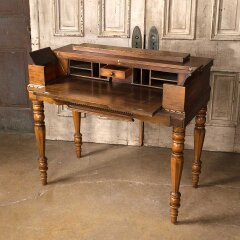 #55563 - 40x40&nbsp;Antique&nbsp;Wood&nbsp;Spinet&nbsp;Piano&nbsp;Top&nbsp;Desk&nbsp;image