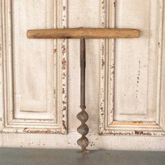 #55590 - Antique&nbsp;Iron&nbsp;&&nbsp;Wood&nbsp;Hand&nbsp;Auger&nbsp;image