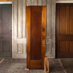 #55628 - 24x78&nbsp;Salvaged&nbsp;Antique&nbsp;1&nbsp;Panel&nbsp;Interior&nbsp;Door&nbsp;image