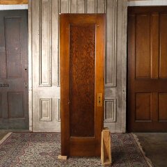 #55630 - 24x77&nbsp;Salvaged&nbsp;Antique&nbsp;1&nbsp;Panel&nbsp;Interior&nbsp;Door&nbsp;image