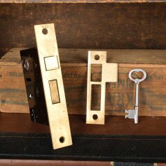 #55641 - Antique&nbsp;Russell&nbsp;&&nbsp;Erwin&nbsp;Mortise&nbsp;Lock&nbsp;Set&nbsp;image
