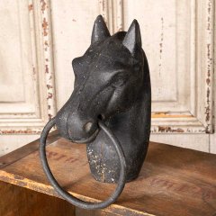 #55718 - Vintage&nbsp;Cast&nbsp;Iron&nbsp;Horse&nbsp;Head&nbsp;Hitching&nbsp;Post&nbsp;image