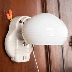 #55789 - Antique&nbsp;Porcelain&nbsp;Wall&nbsp;Sconce&nbsp;Light&nbsp;Fixture&nbsp;image