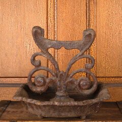 #55803 - Antique&nbsp;Cast&nbsp;Iron&nbsp;Boot&nbsp;Scraper&nbsp;&&nbsp;Pan&nbsp;image