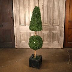 #55811 - Faux&nbsp;Topiary&nbsp;w/&nbsp;Wood&nbsp;Container&nbsp;Base&nbsp;image