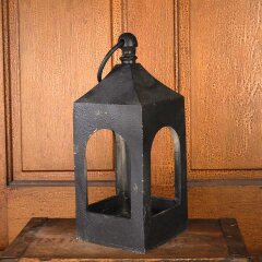 #55906 - Vintage&nbsp;Cast&nbsp;Metal&nbsp;Lantern&nbsp;Candle&nbsp;Holder&nbsp;image