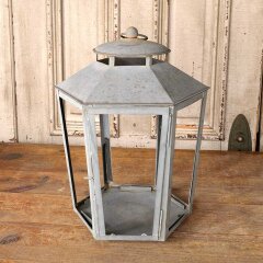 #55907 - 13x16&nbsp;Modern&nbsp;Metal&nbsp;Garden&nbsp;Candle&nbsp;Lantern&nbsp;image