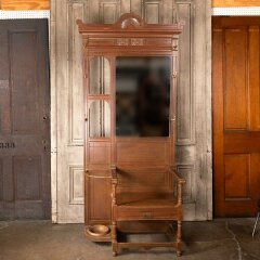 #55953 - Victorian&nbsp;Hall&nbsp;Tree&nbsp;w/&nbsp;Brass&nbsp;Umbrella&nbsp;Stand&nbsp;image