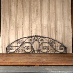 #55990 - 61x18&nbsp;Antique&nbsp;Arched&nbsp;Wrought&nbsp;Iron&nbsp;Panel&nbsp;image
