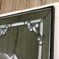 #55991 - 24x79&nbsp;Vintage&nbsp;Leaded&nbsp;Glass&nbsp;Sidelite&nbsp;Window&nbsp;image
