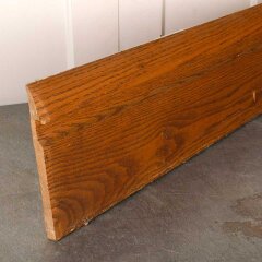 #56014 - Salvaged&nbsp;Antique&nbsp;Oak&nbsp;Baseboard&nbsp;Trim&nbsp;w/&nbsp;Cap&nbsp;image