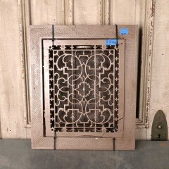 #56112 - 12x15&nbsp;Antique&nbsp;Heat&nbsp;Grate&nbsp;Vent&nbsp;w/&nbsp;Surround&nbsp;image