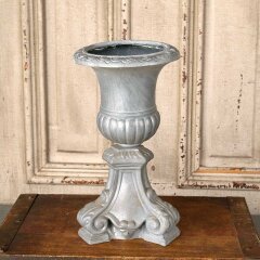 #56248 - 5x10&nbsp;Vintage&nbsp;Cast&nbsp;Aluminum&nbsp;Urn&nbsp;image