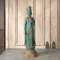 #56483 - Antique&nbsp;Cast&nbsp;Iron&nbsp;Asian&nbsp;Figural&nbsp;Garden&nbsp;Statue image
