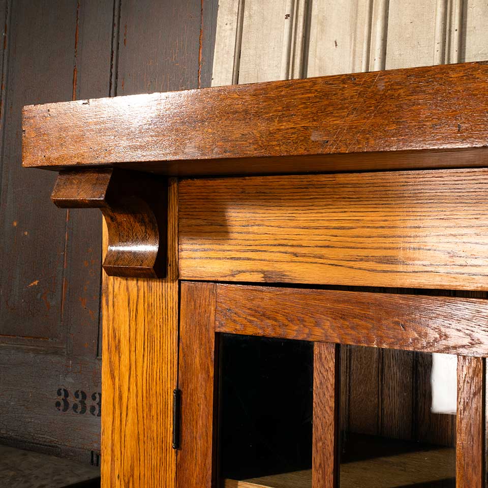 Antique Oak Arts & Crafts BuiltIn