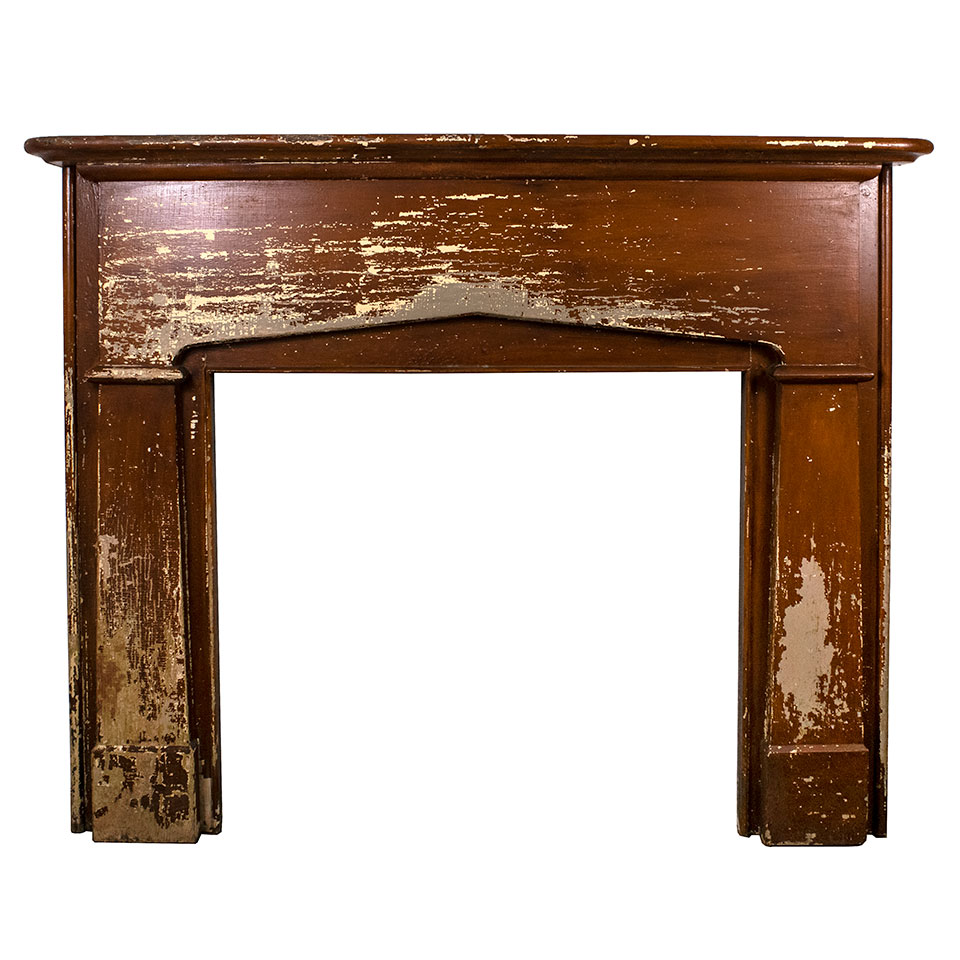 Salvaged Wood Fireplace Mantel, Architectural Salvage Fireplace Surrounds