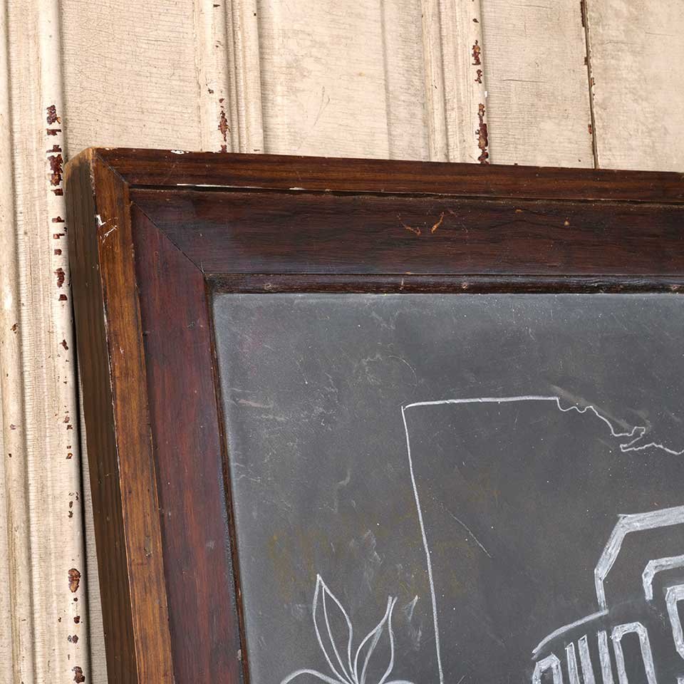 42x31 Salvaged Antique Framed Chalkboard image 4