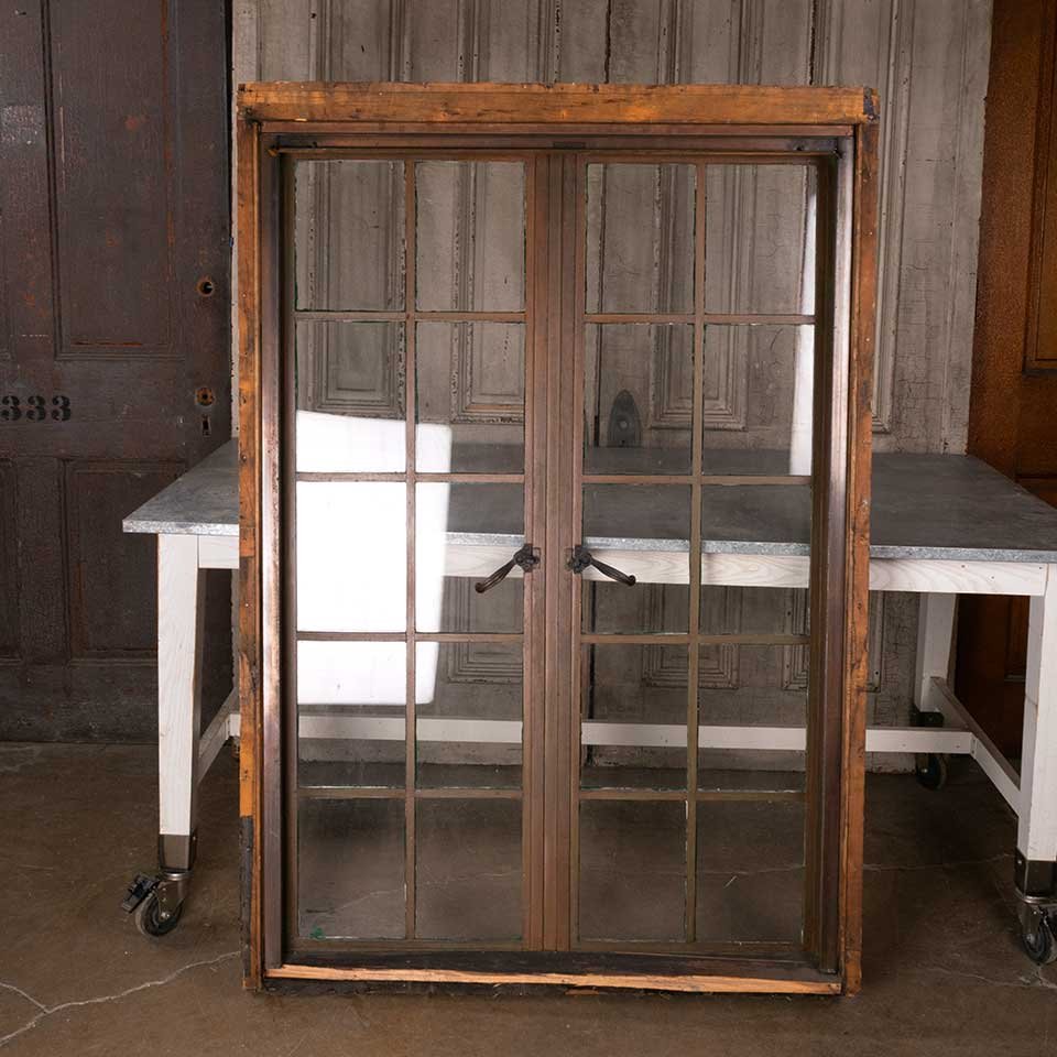 Salvaged Metal Casement Window image 1