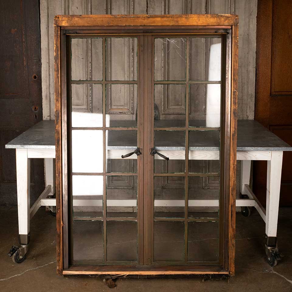Salvaged Metal Casement Window image 1