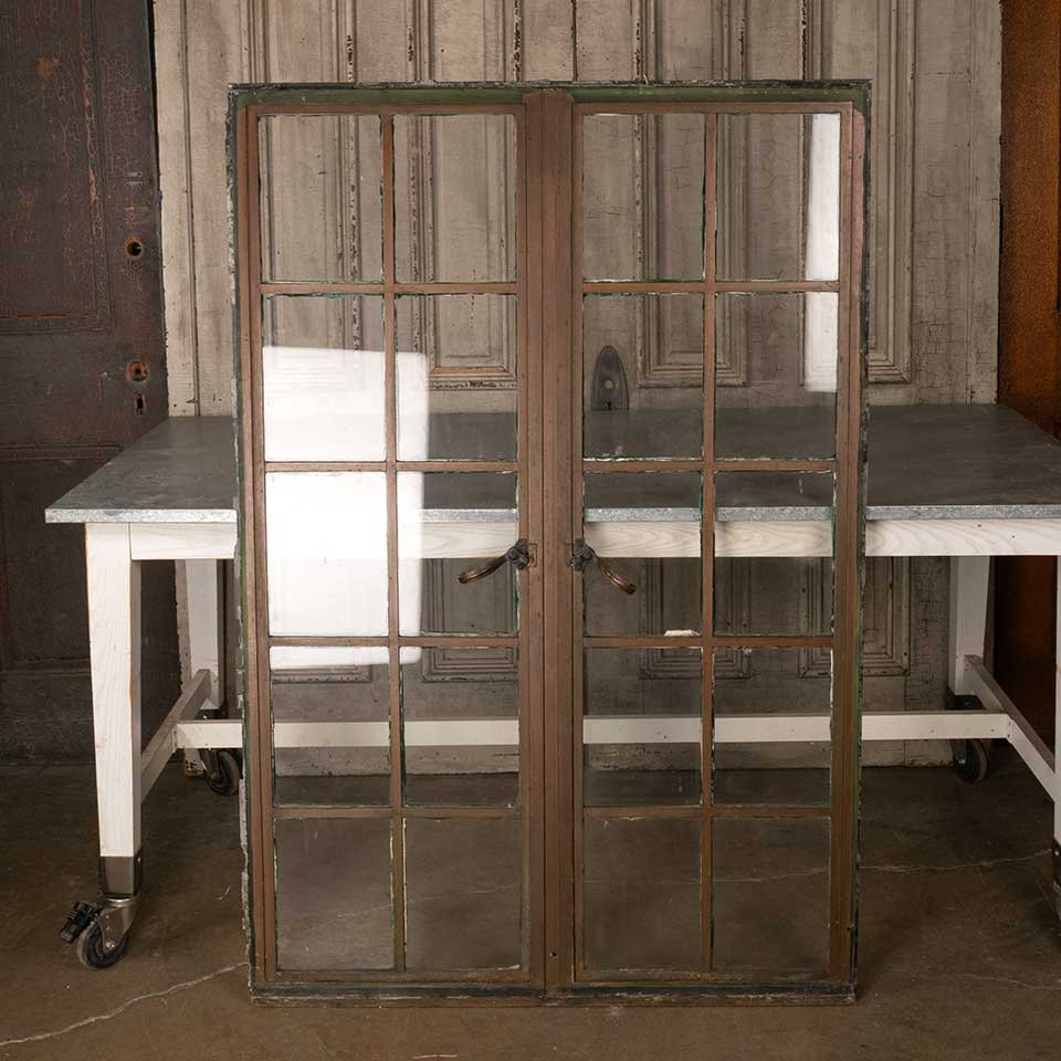 Salvaged Metal Casement Window image 1