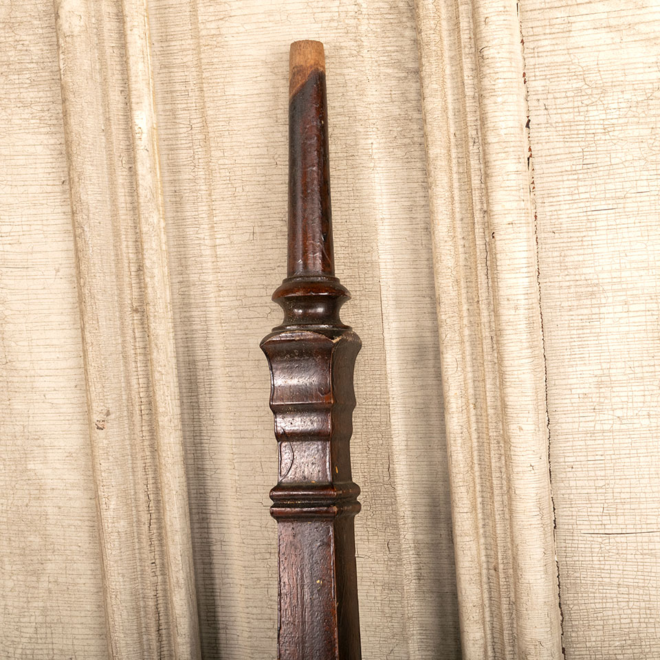 Antique Walnut Staircase Baluster