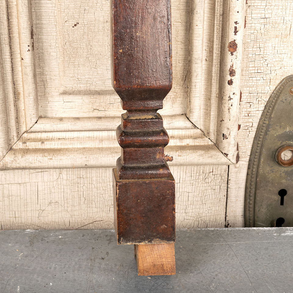 Antique Walnut Staircase Baluster
