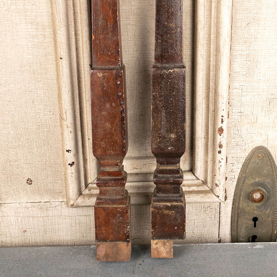 Antique Walnut Staircase Baluster
