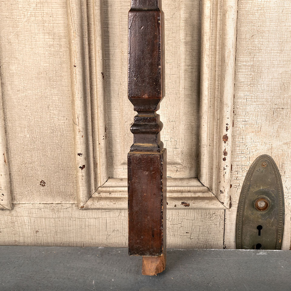 Antique Walnut Staircase Baluster