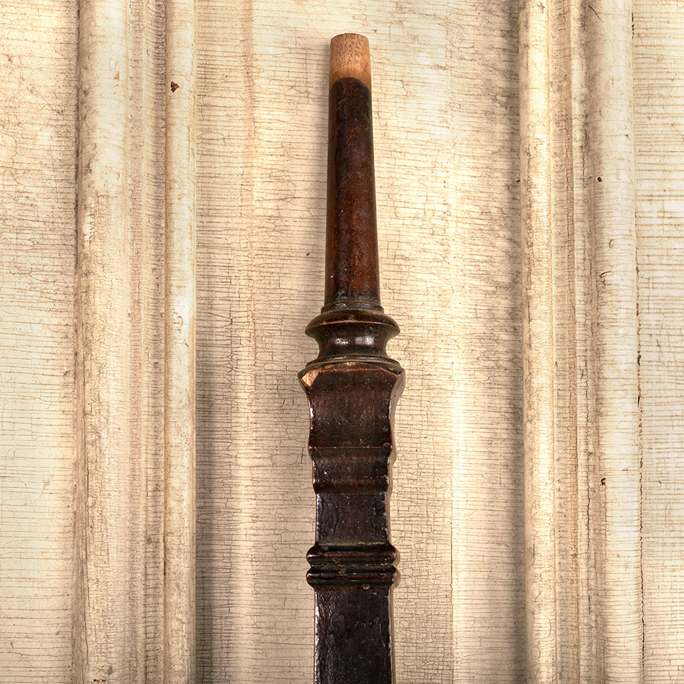 Antique Walnut Staircase Baluster