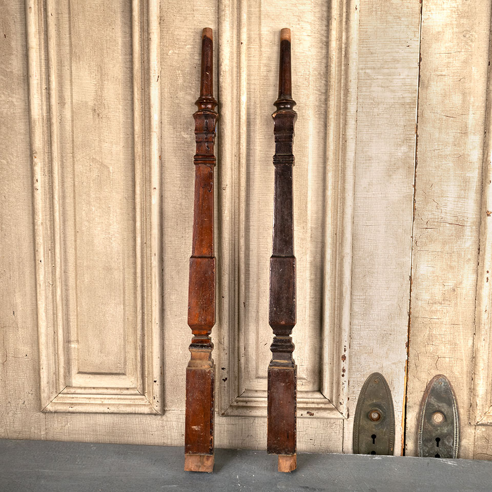 Antique Walnut Staircase Baluster