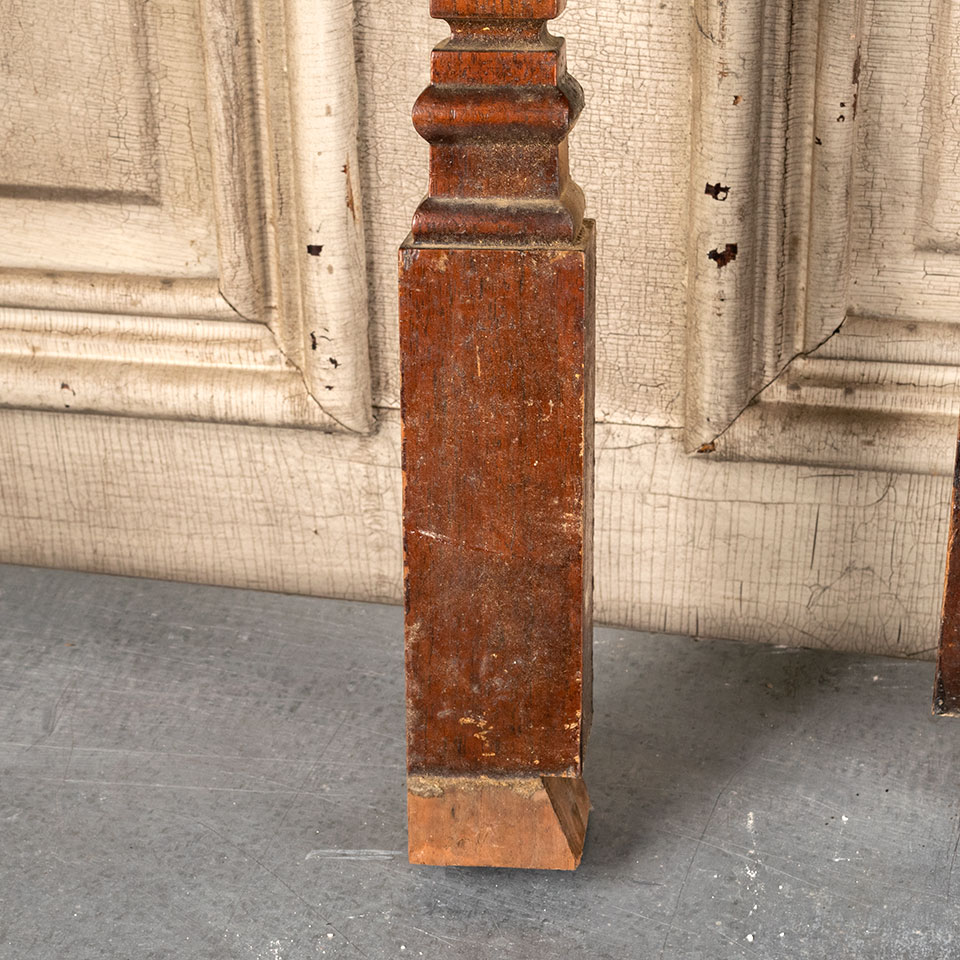 Antique Walnut Staircase Baluster