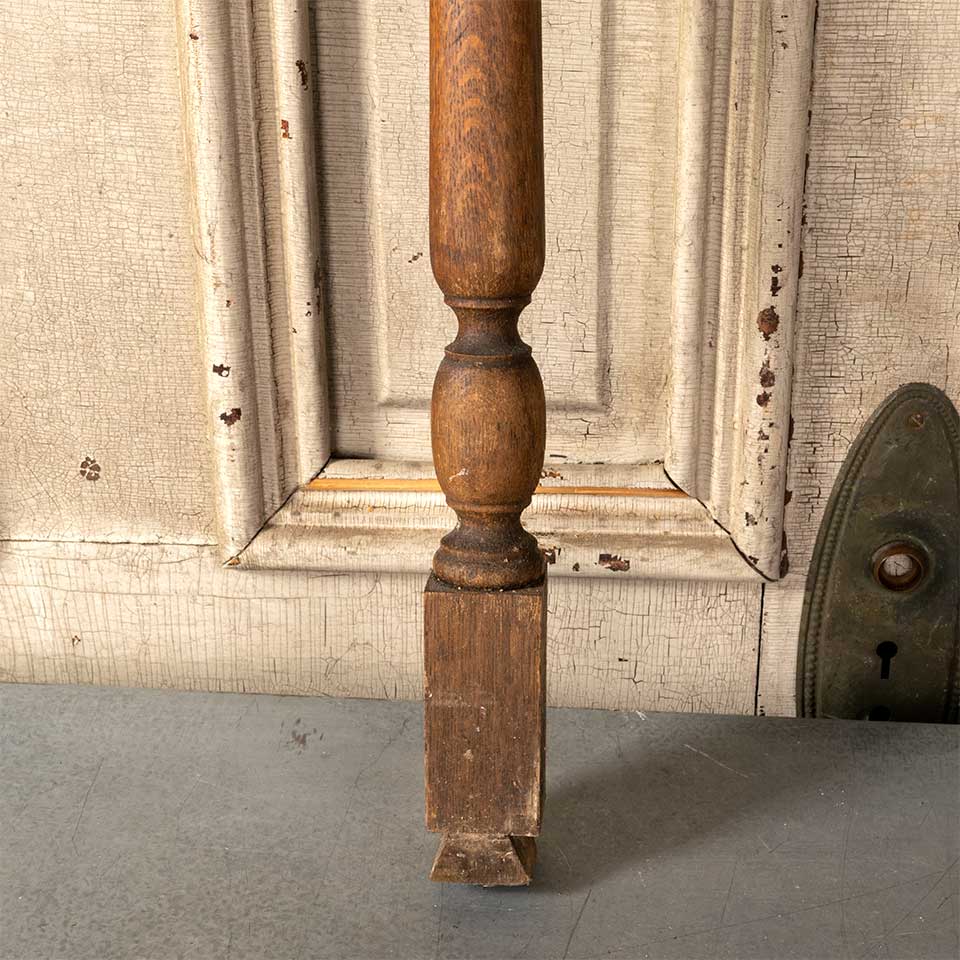 Antique Salvaged Oak Staircase Baluster
