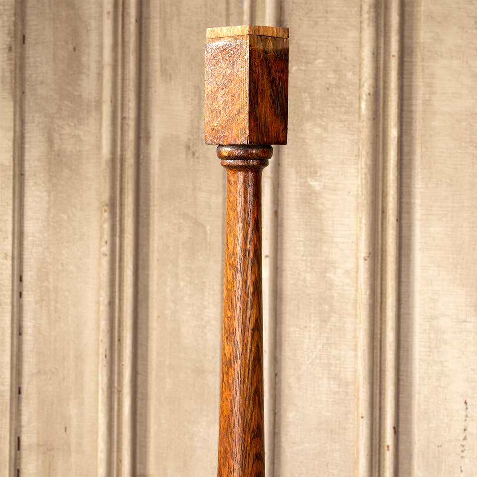 Antique Salvaged Oak Staircase Baluster