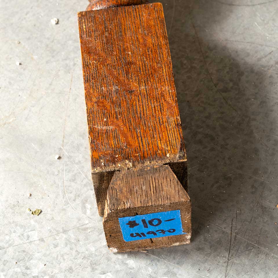 Antique Salvaged Oak Staircase Baluster